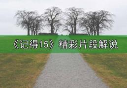《记得15》精彩片段解说