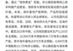 賽(sài)輪(lún)輪(lún)胎：全球化(huà)布侷(jú)完善，中銀(yín)首次覆盖给予“买入”評(píng)级