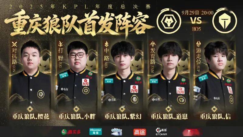 新(xīn)阵容出(chū)击!重(zhòng)庆狼队櫻(yīng)花信首發(fā)!KPL秋季(jì)赛擂台赛硬剛(gāng)长沙(shā)TES.A